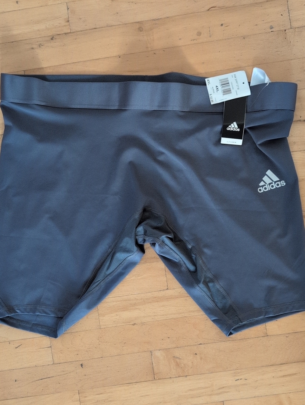 adidas Gray Men's Compression Training Shorts 4XL